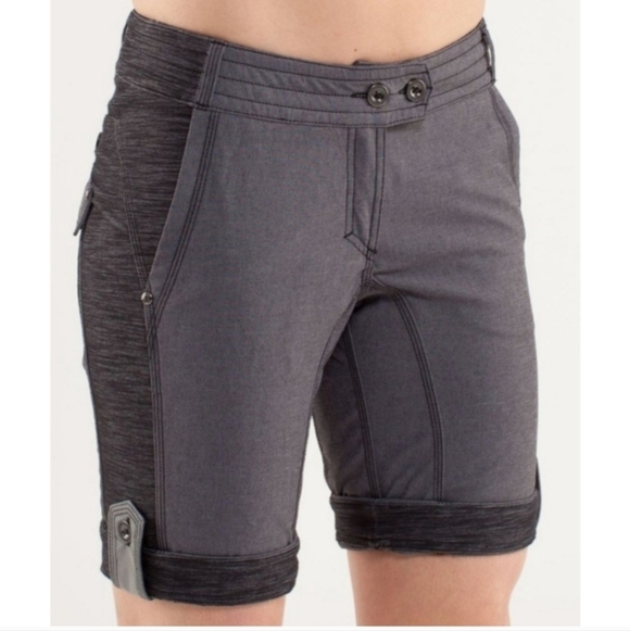 lululemon athletica Pants - Lululemon Ride On Grey Women's Shorts. Size 2
